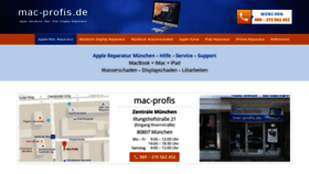 What Mac-profis.de website looked like in 2019 (4 years ago)