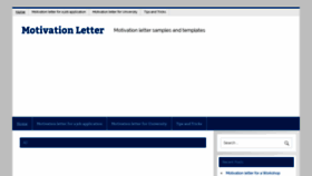 What Motivation-letter.com website looked like in 2019 (4 years ago)