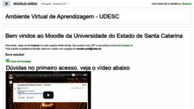 What Moodle.udesc.br website looked like in 2019 (4 years ago)