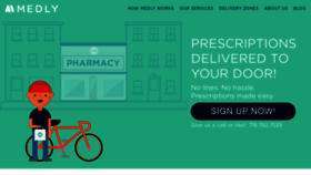 What Medlypharmacy.com website looked like in 2019 (4 years ago)