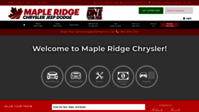 What Mapleridgechrysler.com website looked like in 2019 (4 years ago)