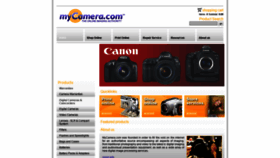 What Mycamera.com website looked like in 2019 (4 years ago)
