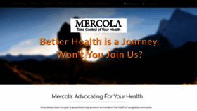 What Mercola.org website looked like in 2019 (4 years ago)