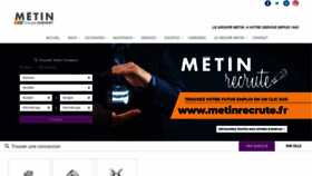 What Metin.fr website looked like in 2019 (4 years ago)