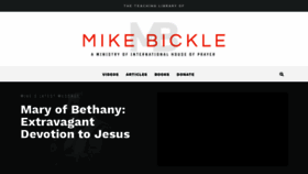 What Mikebickle.org website looked like in 2019 (4 years ago)