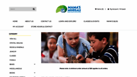 What Mamasminerals.com website looked like in 2019 (4 years ago)