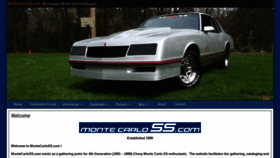 What Montecarloss.com website looked like in 2019 (4 years ago)