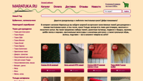 What Maratuka.ru website looked like in 2019 (4 years ago)