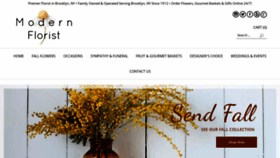 What Modernflorist.com website looked like in 2019 (4 years ago)