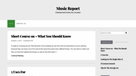 What Musicreport.info website looked like in 2019 (4 years ago)