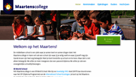 What Maartenscollege.nl website looked like in 2019 (4 years ago)
