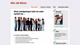 What Mowjakmowca.pl website looked like in 2019 (4 years ago)