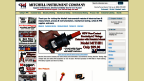 What Mitchellinstrument.com website looked like in 2019 (4 years ago)
