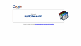 What Mycitylives.com website looked like in 2019 (4 years ago)