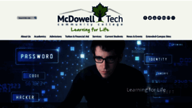 What Mcdowelltech.edu website looked like in 2019 (4 years ago)