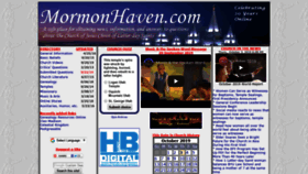 What Mormonhaven.com website looked like in 2019 (4 years ago)