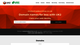 What Motortradeonline.co.uk website looked like in 2019 (4 years ago)