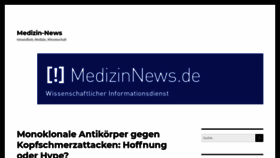 What Medizinnews.de website looked like in 2019 (4 years ago)