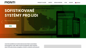 What Monti.cz website looked like in 2019 (4 years ago)