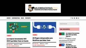 What Mejoreshosting.pro website looked like in 2019 (4 years ago)