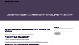 What Midwesterncollege.org website looked like in 2019 (4 years ago)