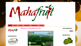 What Mahafruit.com website looked like in 2019 (4 years ago)