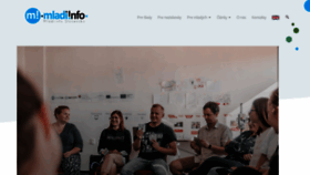 What Mladiinfo.sk website looked like in 2019 (4 years ago)