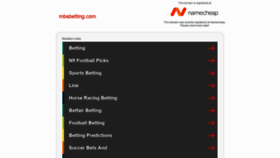 What Mbsbetting.com website looked like in 2019 (4 years ago)