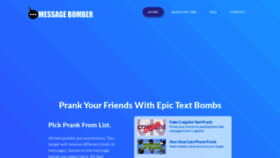What Messagebomber.com website looked like in 2019 (4 years ago)