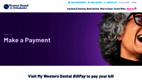 What Mywesterndental.com website looked like in 2019 (4 years ago)