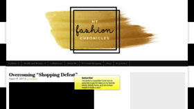 What Myfashionchronicles.com website looked like in 2019 (4 years ago)