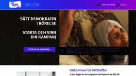 What Mittskifte.org website looked like in 2019 (4 years ago)