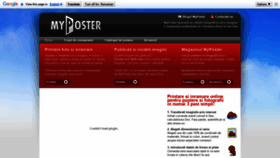 What Myposter.ro website looked like in 2019 (4 years ago)