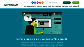 What Mergado.cz website looked like in 2019 (4 years ago)