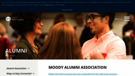 What Moodyalumni.org website looked like in 2019 (4 years ago)