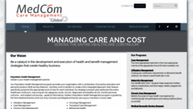 What Medcomcaremanagement.com website looked like in 2019 (4 years ago)