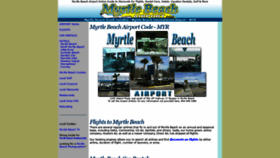 What Myrtlebeachairport.com website looked like in 2019 (4 years ago)