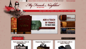 What My-french-neighbor.com website looked like in 2019 (4 years ago)