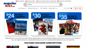 What Magazinedeals.com website looked like in 2019 (5 years ago)
