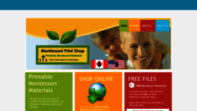 What Montessoriprintshop.com website looked like in 2019 (4 years ago)