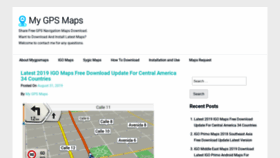 What Mygpsmaps.com website looked like in 2019 (4 years ago)