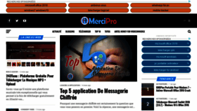 What Mercipro.com website looked like in 2019 (4 years ago)