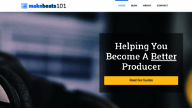 What Makebeats101.com website looked like in 2019 (4 years ago)