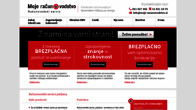 What Moje-racunovodstvo.si website looked like in 2019 (4 years ago)