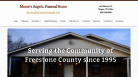 What Mooresangelicfuneralhome.com website looked like in 2019 (4 years ago)