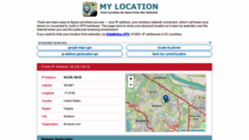 What Mylocation.org website looked like in 2019 (4 years ago)