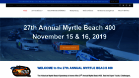 What Myrtlebeachspeedway.com website looked like in 2019 (4 years ago)