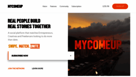 What Mycomeup.com website looked like in 2019 (4 years ago)
