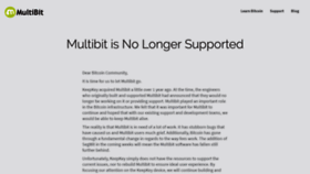 What Multibit.org website looked like in 2019 (4 years ago)