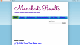 What Manabadi.net.in website looked like in 2019 (4 years ago)